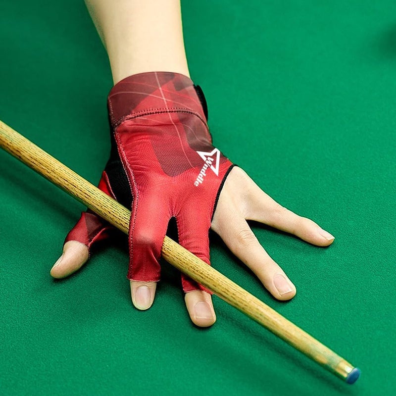 Wnddle Pool Glove Left Hand, Billiard Pool Gloves for Left Hand 3 Finger, Snooker Cue Sport Glove Popular Sizes for Men & Women - Image 3
